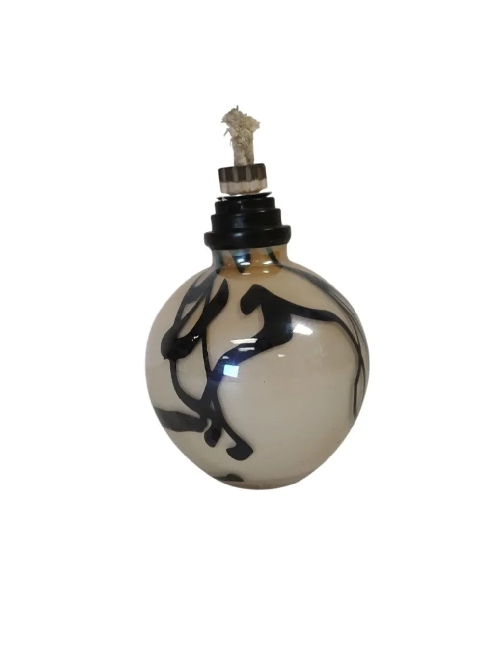 Glass Aromatherapy Oil Diffuser Tan & Black 5